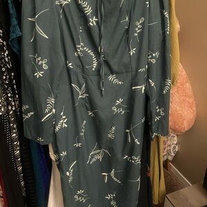 Floral Green Dress